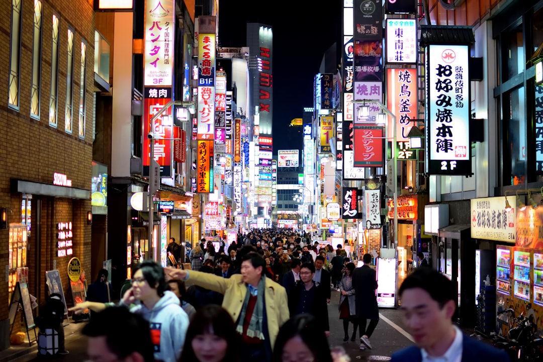 :Kabukicho Tokyo entertainment district night Godzilla