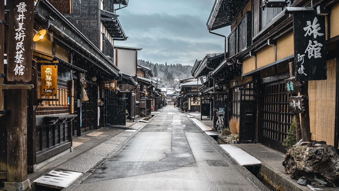 :old street in arima onsen near kobe
