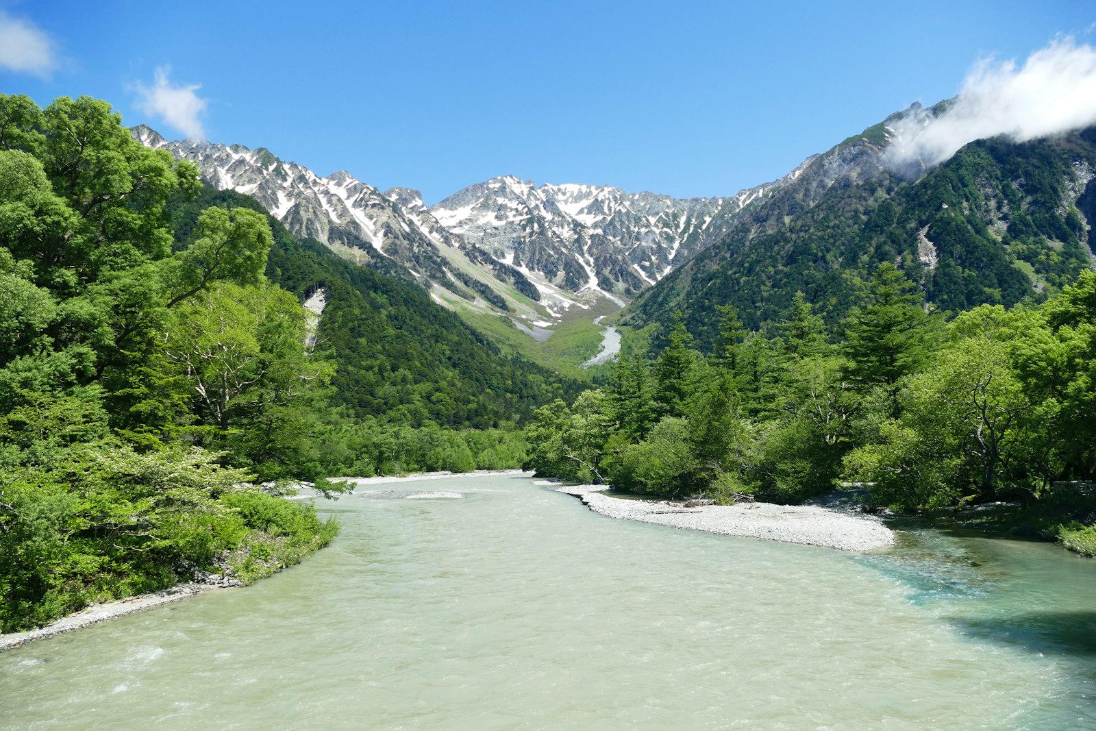 :japan nature kamikochi kappa bridge japan alps