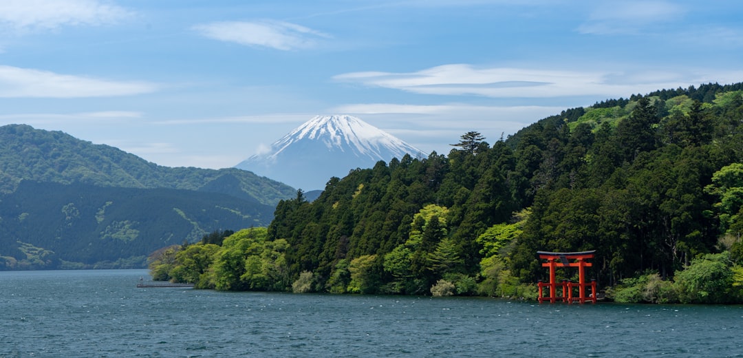:mount fuji and lake ashi seen from hakone