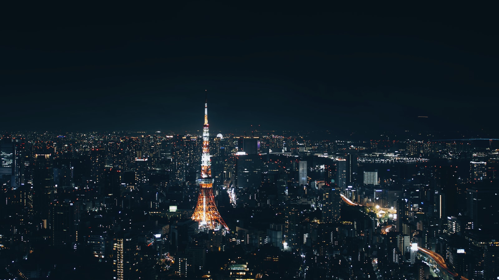 high-angle photography of buildings in dim light