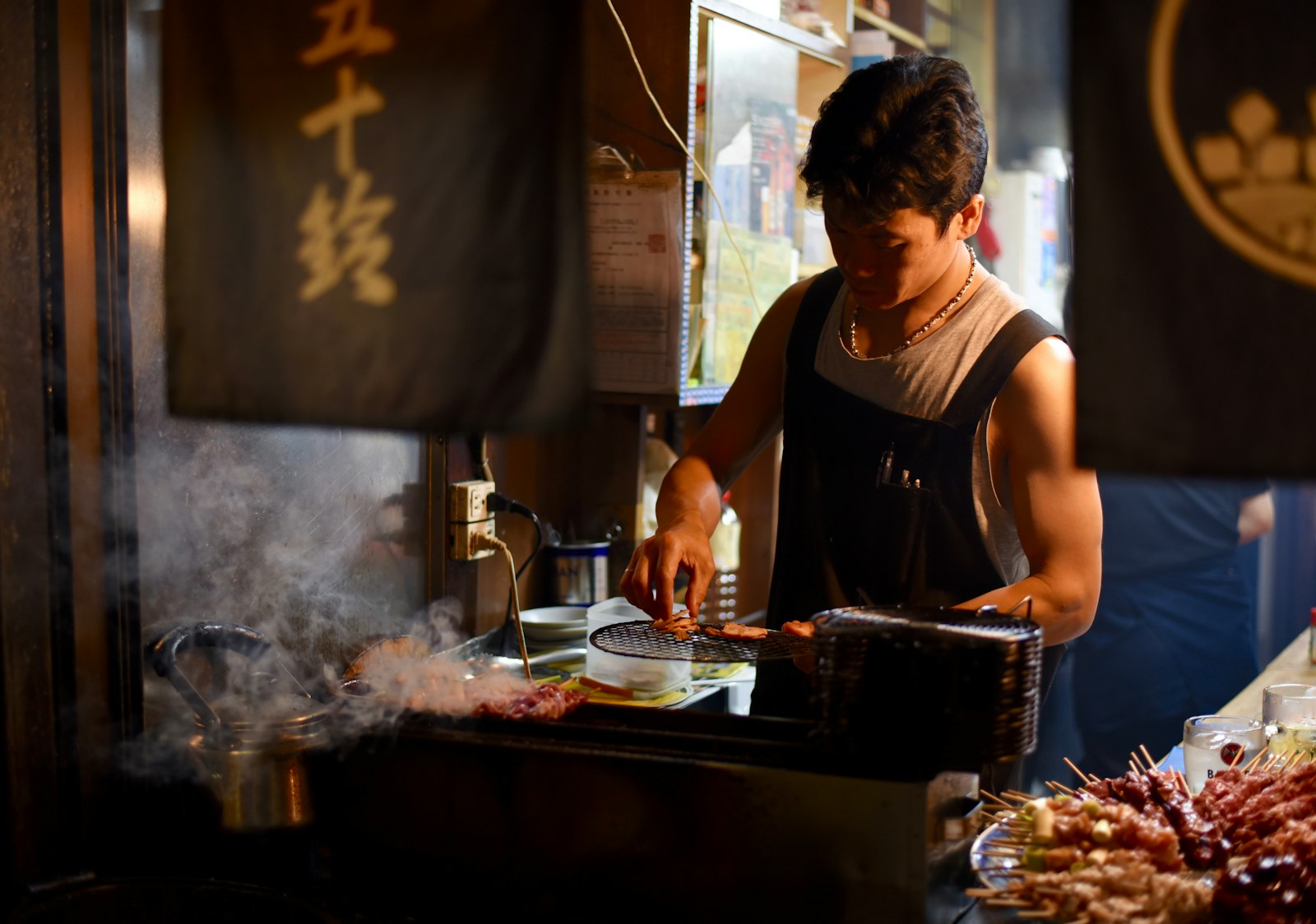 :omoide yokocho yakitori charcoal grill shinjuku