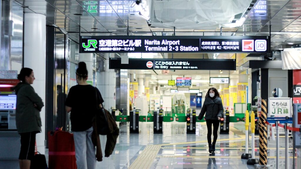 :airport quarantine and health screening area in japan