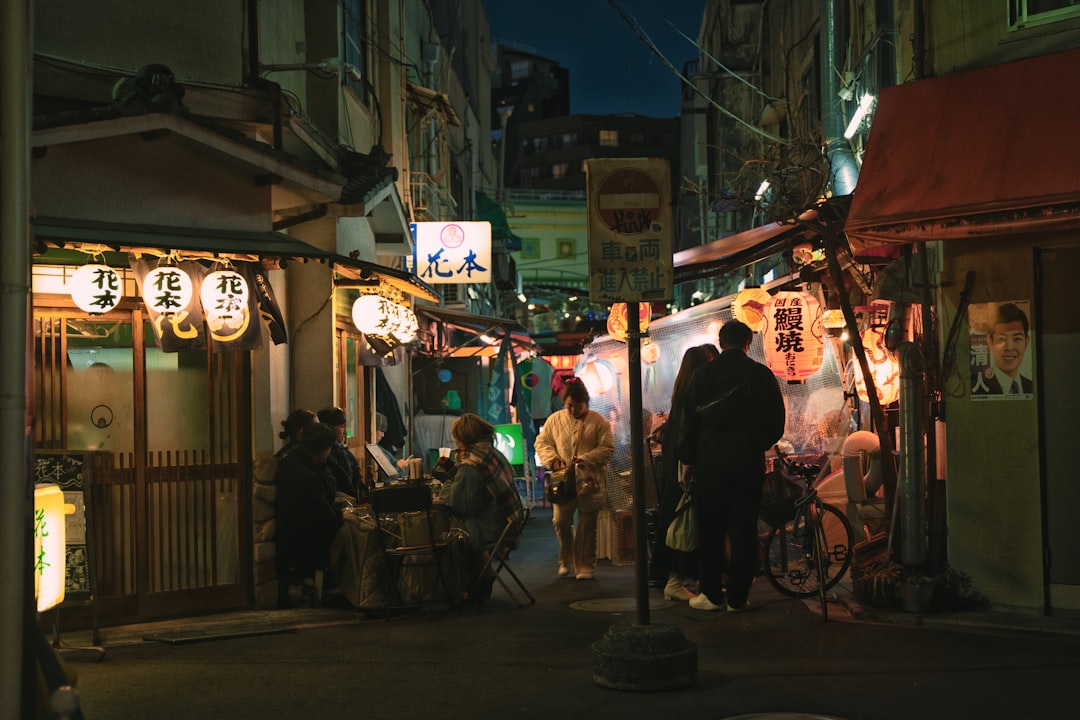 ：izakaya tables on hoppy street, one of the things to do in asakusa at night
