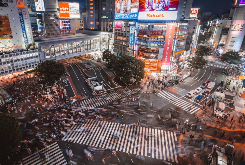 ：the ginza 4-chome crossing and clock tower in tokyo