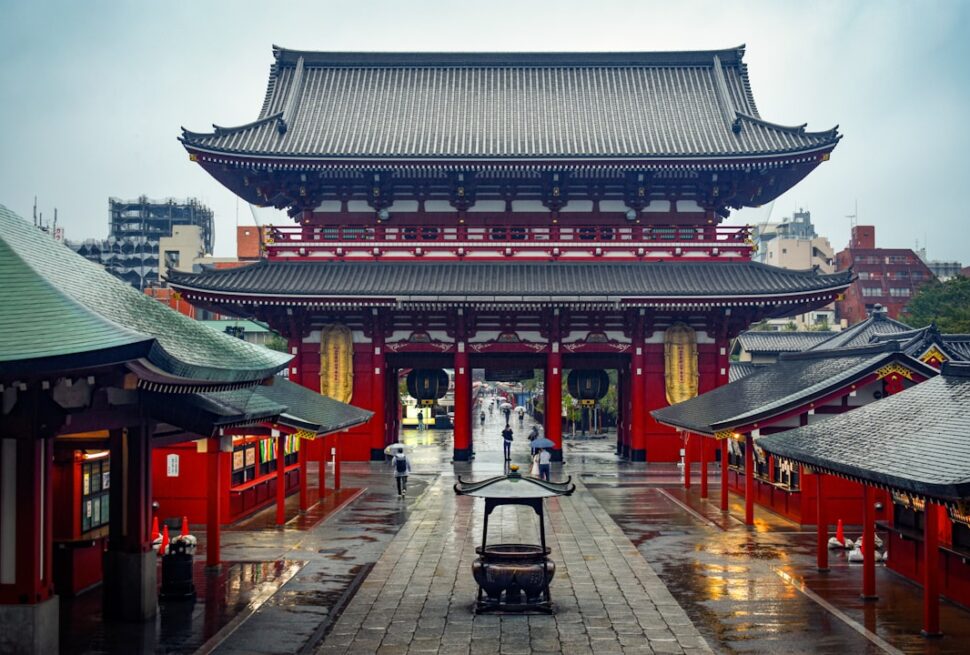 ：senso-ji in the early morning on the first day of a five-day tokyo itinerary
