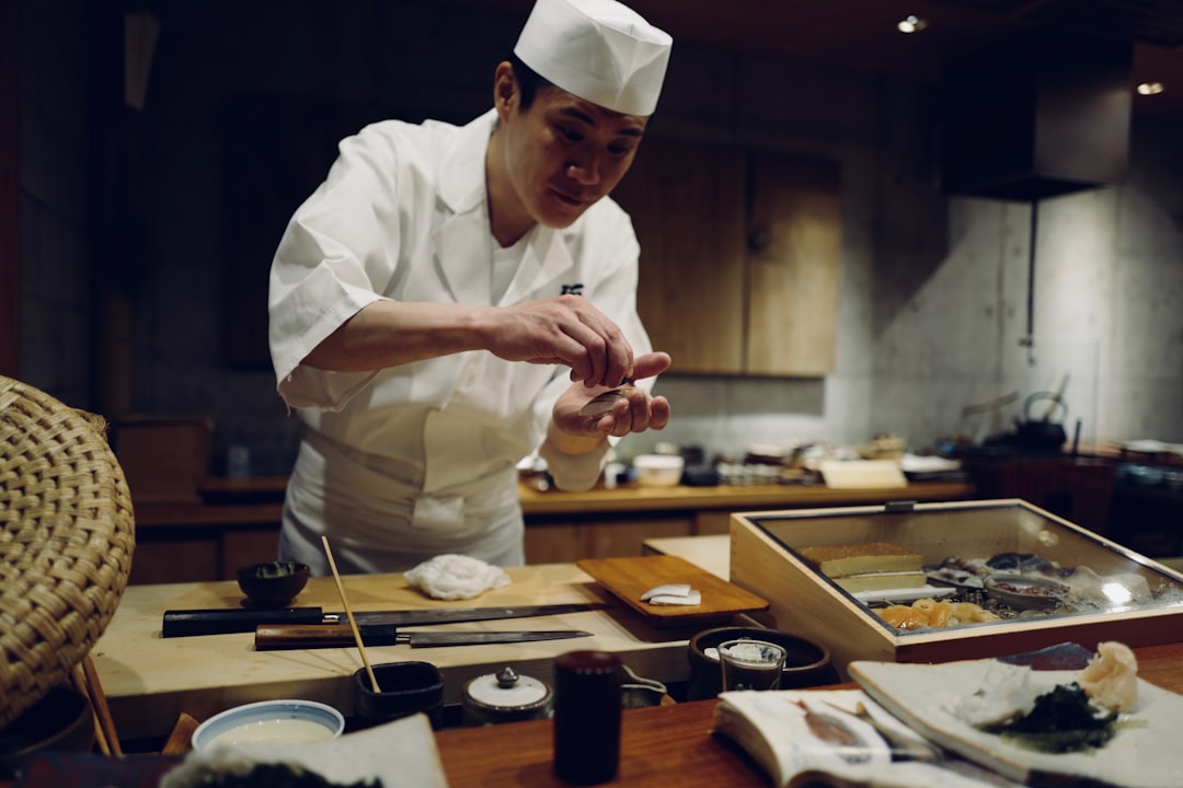 :counter seating at a small izakaya in pontocho kyoto
