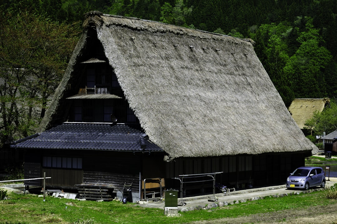 ：thatched farmhouse in tono, iwate prefecture