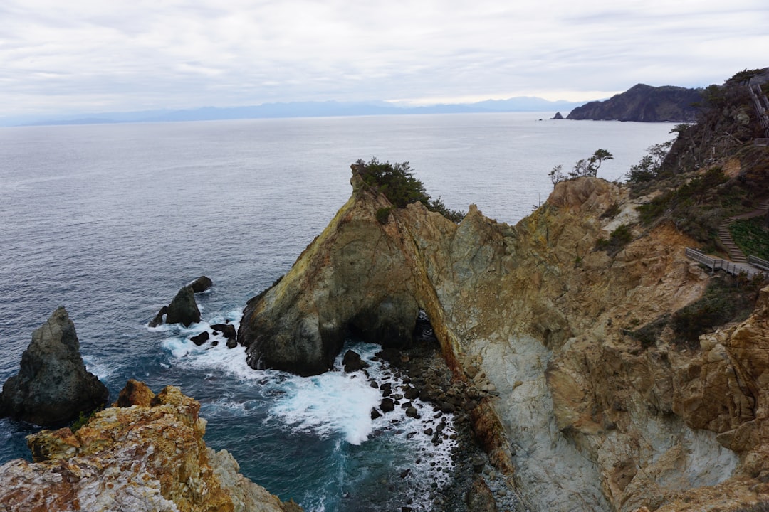 :the rocky pacific coast of the izu peninsula south of tokyo