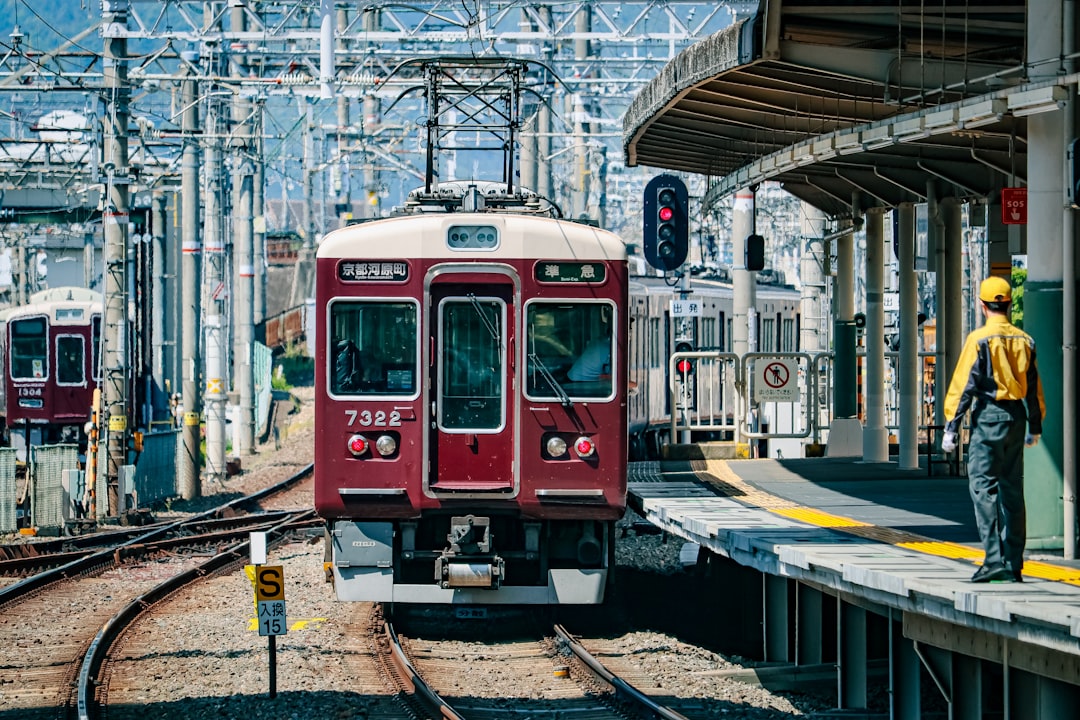 :kyoto train platform, rail access is the first filter for where to stay in kyoto