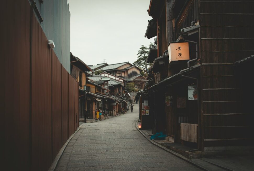 ：edo period street at toei kyoto studio park in uzumasa