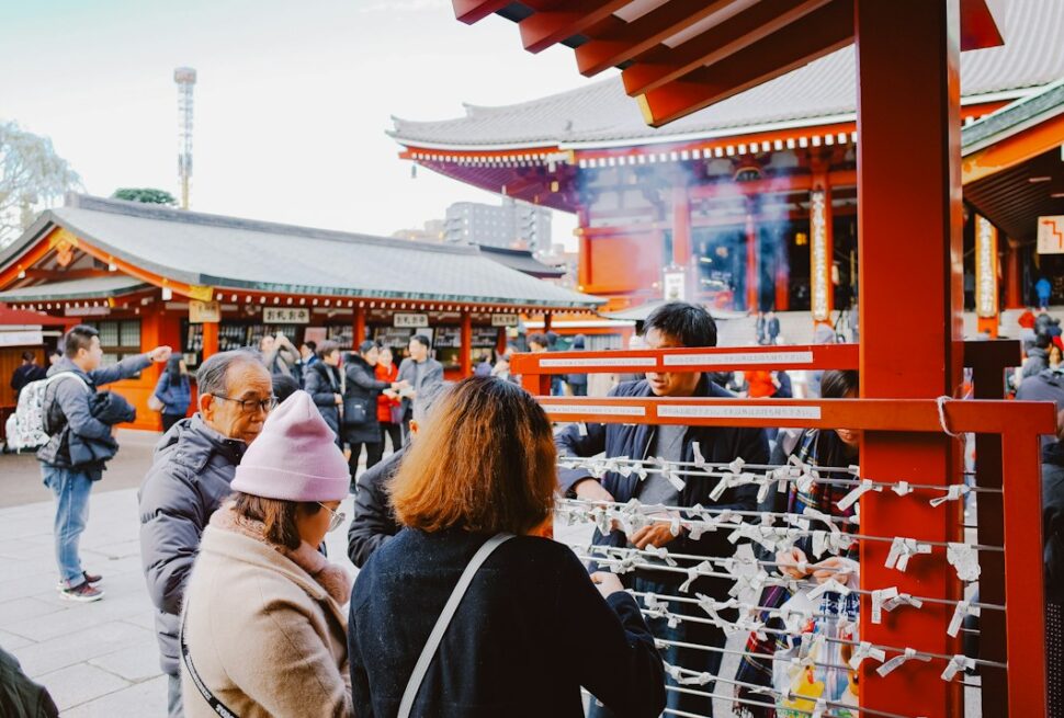 ：new year shrine visit in tokyo in january
