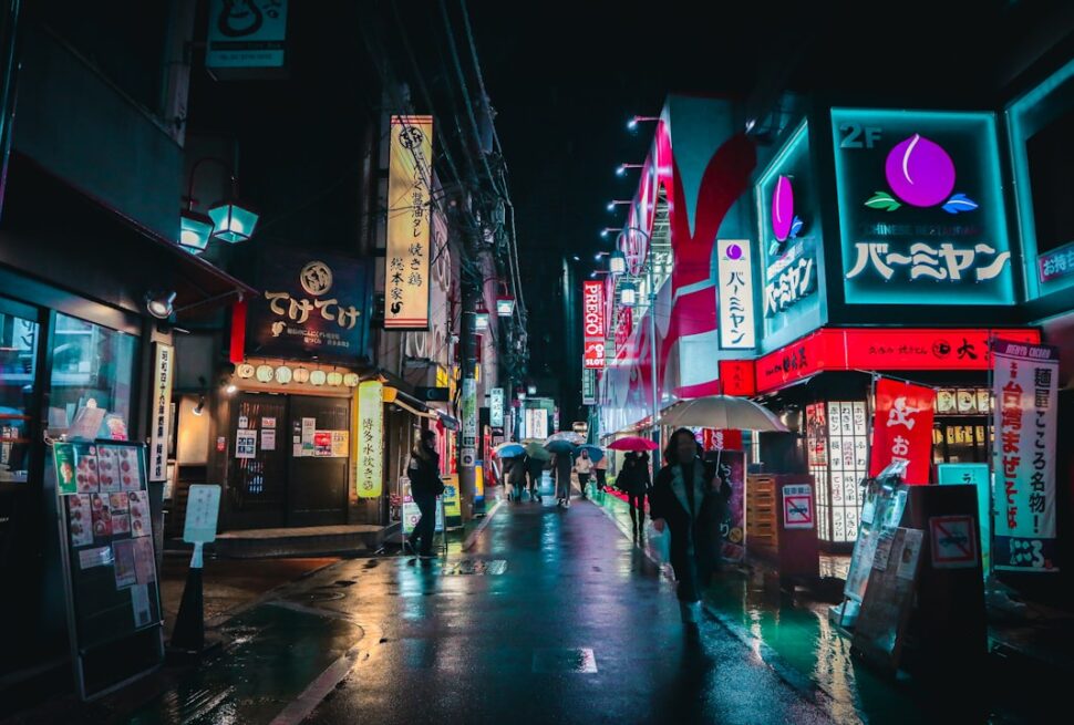 ：a covered shopping arcade near koenji station in tokyo